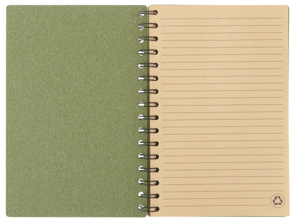 Блокнот А5 на спирали «Mania», Цвет зеленый