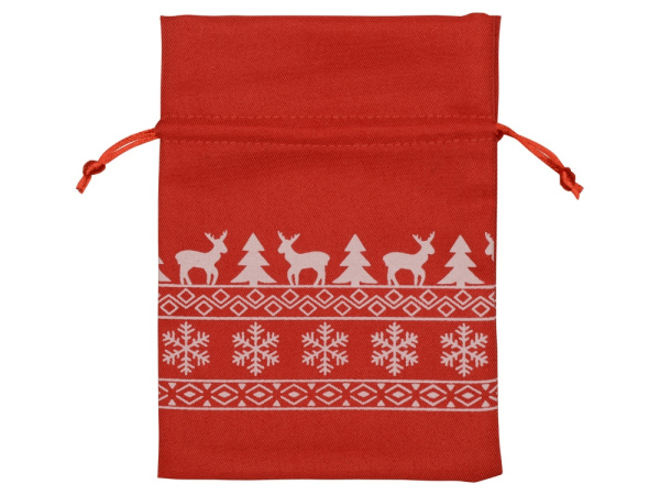 Мешочек подарочный новогодний, Цвет красный