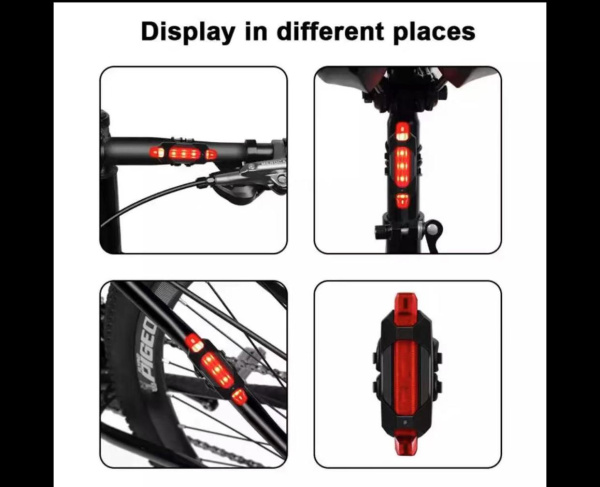 Фонарь велосипедный Bicycle lights set (передний 3 режима работы) и задний (2 режима работы)