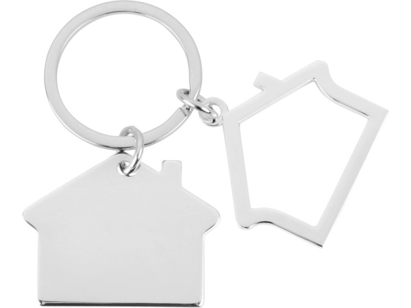 Брелок «Избушка», Цвет серебристый глянцевый