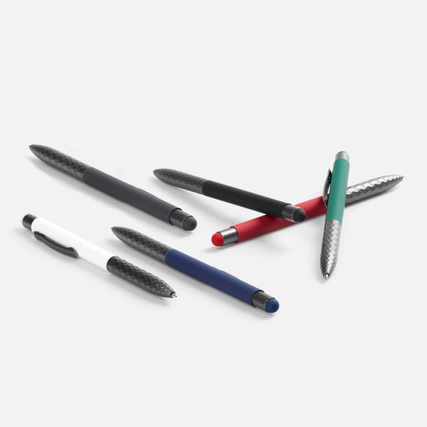 Ручка шариковая Digit Soft Touch со стилусом, белая, 14,5х1 см