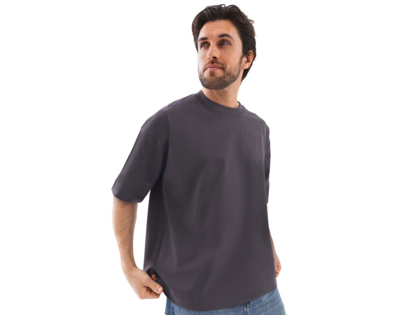 Футболка оверсайз «Beta.01» унисекс, Размер XL-2XL, Цвет темно-серый