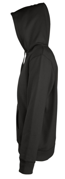 Толстовка мужская на молнии с капюшоном Seven Men, черная, S–3XL