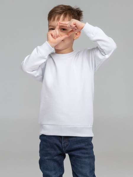 Свитшот детский Toima Kids 2.0, белый, 6–14 лет