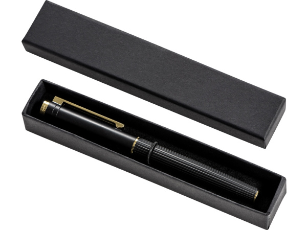 Ручка-роллер металлическая «Monarch Gold», Цвет черный