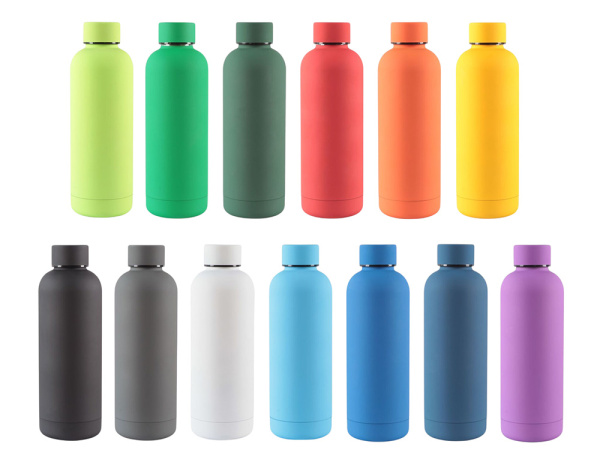 Вакуумная термобутылка ODIN, soft-touch, 550 мл, Цвет зелёный