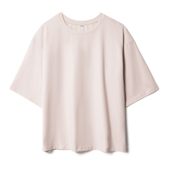 Футболка унисекс оверсайз Street Vibes, бежевая, XS–XXL