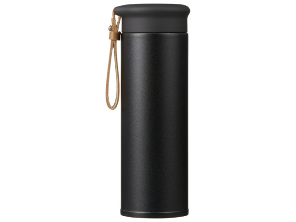 Вакуумный термос «Engage»,тубус, 450 мл, Цвет черный, коричневый