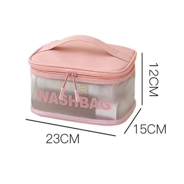 Косметичка сундучок непромокаемая для душа или бассейна Washbag 12х14х23 см