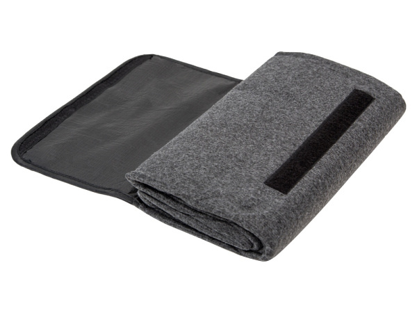 Плед для пикника «Campster», Цвет темно-серый, коричневый