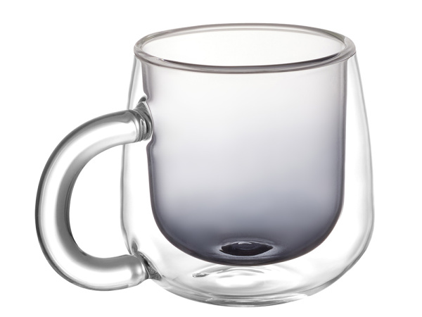 Кружка с двойными стенками и градиентом «Fog», Цвет черный