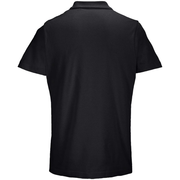 Рубашка поло унисекс Pulse, черная, S–5XL