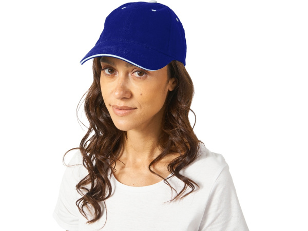 Бейсболка «New Castle», Цвет классический синий/натуральный