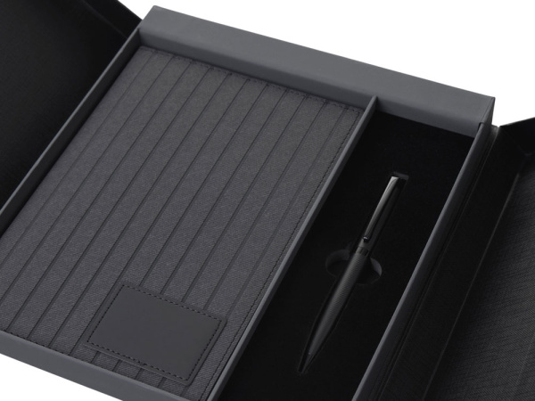 Подарочный набор «Bradbury &Co» с блокнотом А5 и ручкой, Цвет черный