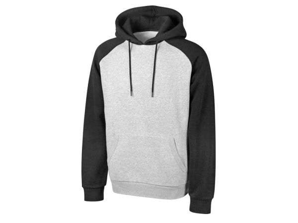 Толстовка с капюшоном «Dublin» мужская, Размер XL, Цвет черный/серый меланж