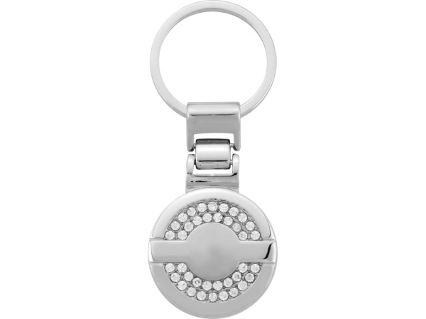 Брелок «Стразы», Цвет серебристый