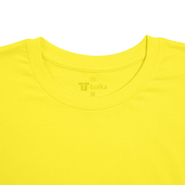 Футболка унисекс T-bolka 140, желтая, S–4XL