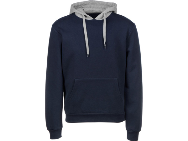 Толстовка с капюшоном «Amsterdam» мужская, Размер 2XL, Цвет темно-синий/серый меланж