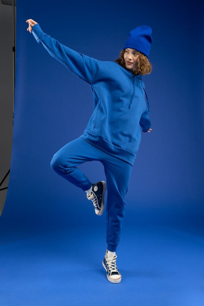 Худи унисекс H2, синее, XS–XXL