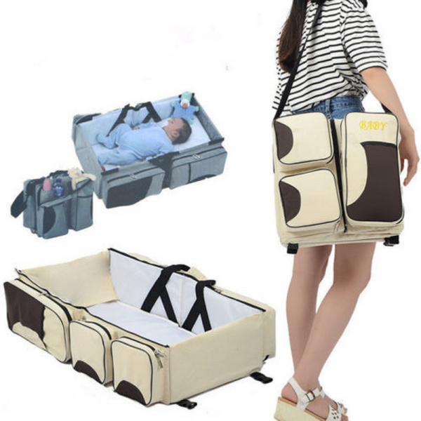 Детская сумка —  кровать Baby Travel Bed and Bag от 0 до 12 мес. (Складная дорожная люлька — перенос