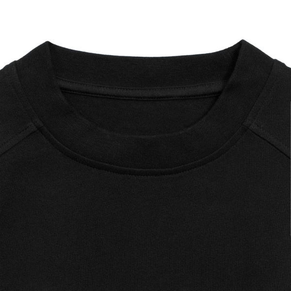 Футболка оверсайз унисекс Sideline, черная, XS–XXL