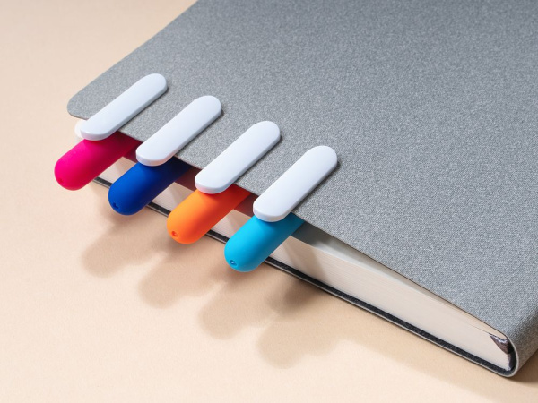 Ручка шариковая Swiper Soft Touch, неоново-оранжевая с белым, 14,3x1,0 см