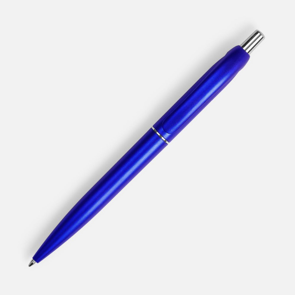 Ручка шариковая Bright Spark, синий металлик, 14,5х1 см