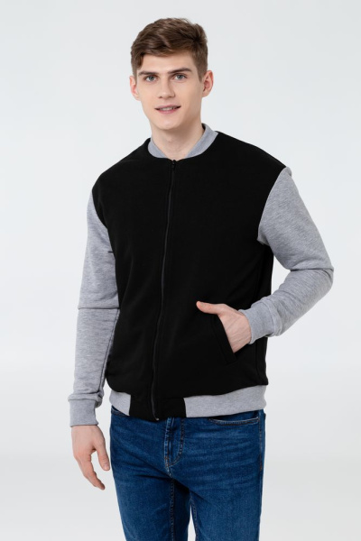 Бомбер College, молочно-белый, XS–XXL