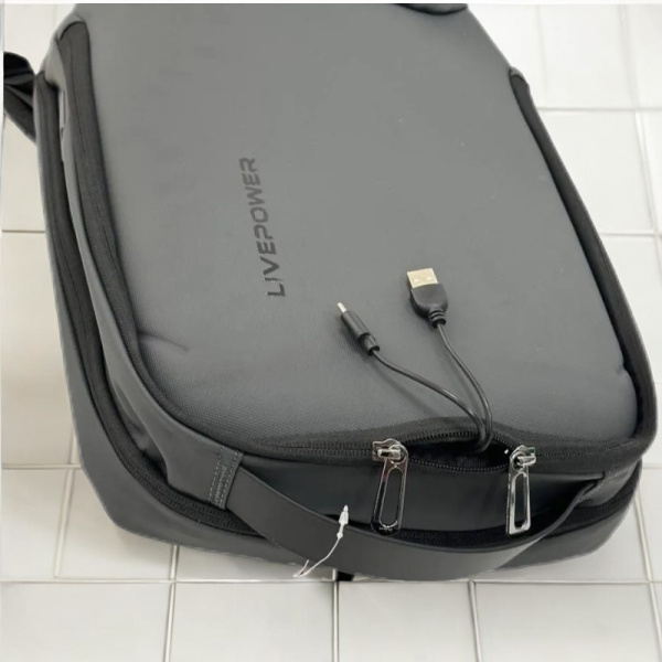 Рюкзак для ноутбука RK02 Темно-серый / Качественный, долговечный и прочный