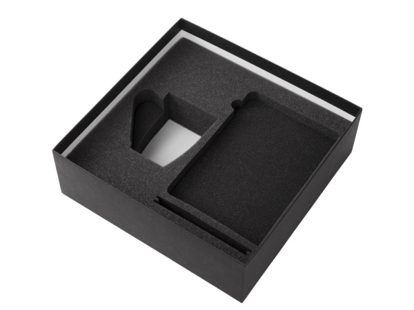 Подарочный набор «COLOR IT» с блокнотом, металлической ручкой и кружкой, Размер гибкая обложка, Цвет белый