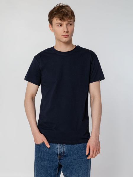 Футболка унисекс T-Bolka 160, темно-синяя, XS–6XL