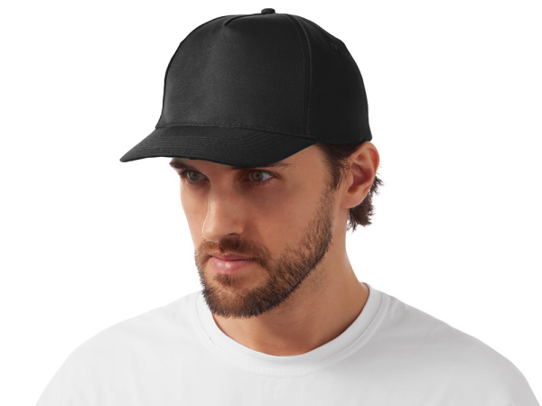 Бейсболка «Poly», Размер 56, Цвет черный