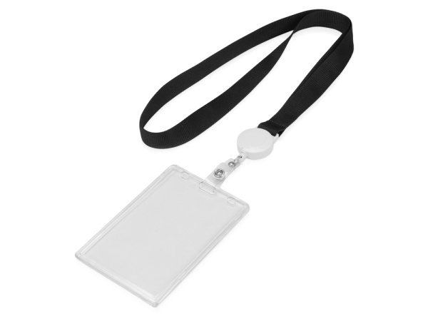 Ланьярд с ретрактором, Цвет черный