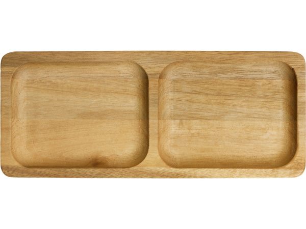 Менажница из акации с двумя секциями «Almond», Цвет натуральный