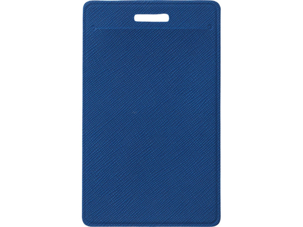 Чехол для пропуска с ретрактором «Favor», Цвет синий