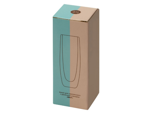 Бокал для шампанского с двойными стенками «Brut», Цвет прозрачный