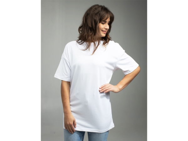 Оверсайз футболка для сублимации «Evolution» унисекс, Размер XL, Цвет белый