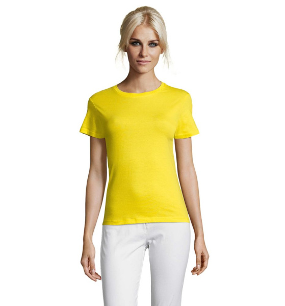 Футболка женская Regent Women, лимонно-желтая, S–XXL