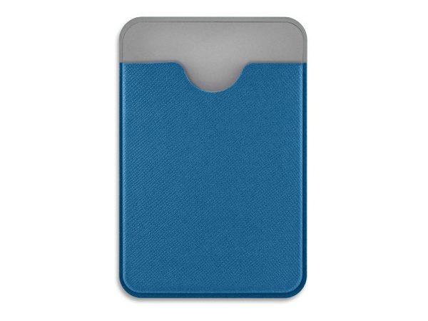 Картхолдер с креплением на телефон «Favor», Цвет синий