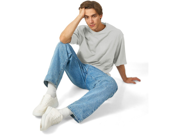 Футболка оверсайз «Berlin» унисекс, Размер XS-S, Цвет жемчужный