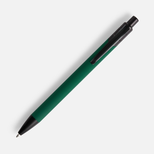 Ручка шариковая Undertone Black Soft Touch, зеленая, 14,5х1 см