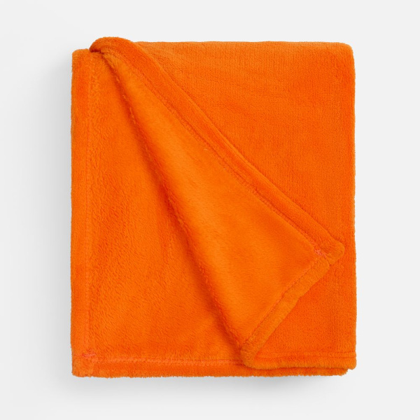 Плед Plush, оранжевый, 125x150 см