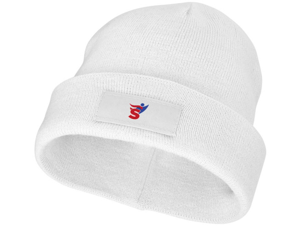 Шапка «Boreas» с нашивкой, Цвет белый