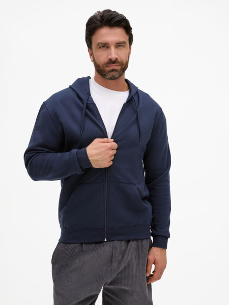 Толстовка унисекс Stone, темно-синяя, XS–3XL