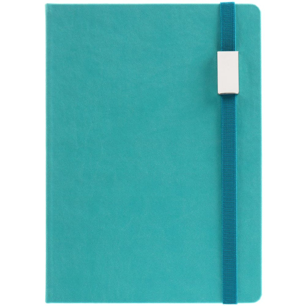 Ежедневник New Factor Metal, бирюзовый, 15х20,8х2 см