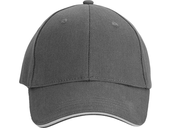 Бейсболка «Cancun», Цвет темно-серый, белый