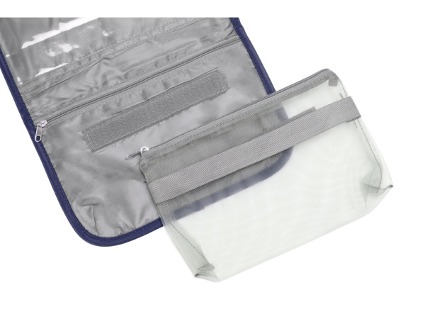 Несессер для путешествий со съемной косметичкой «Flat», Цвет темно-синий