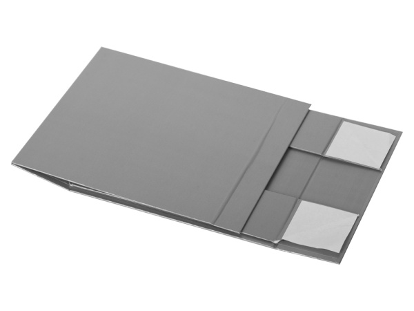 Коробка разборная с магнитным клапаном, Размер S, Цвет серебристый