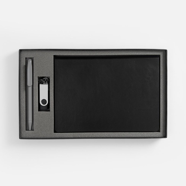 Набор Doppio Memory, черный с серым, 29,7х18х3,5 см