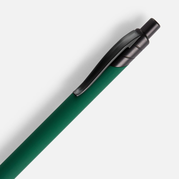 Ручка шариковая Undertone Black Soft Touch, зеленая, 14,5х1 см